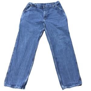 Carhartt FR Carpenter Jeans Denim Flame Resistant Workwear 42x36 Actual 39x34